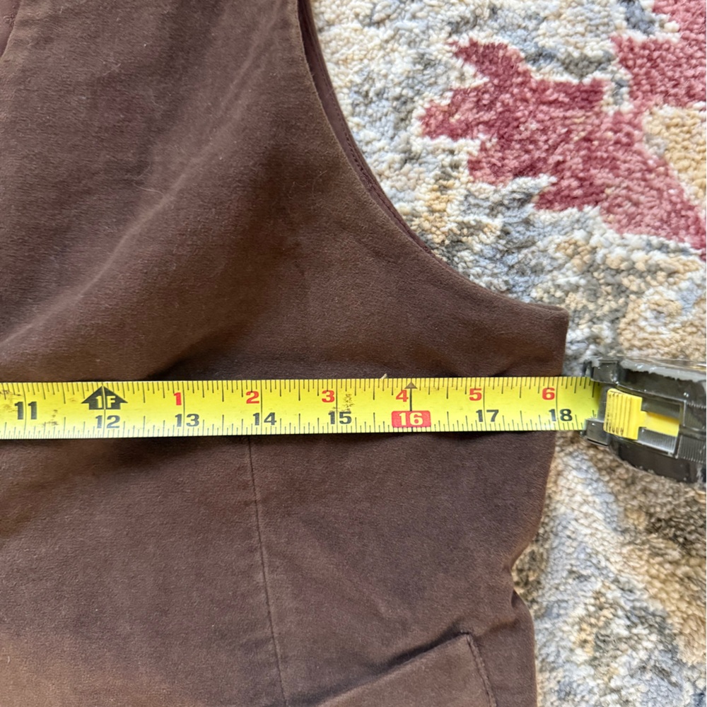 Vintage GAP Chocolate Brown Vest with Button Closure - Picture 7 of 7